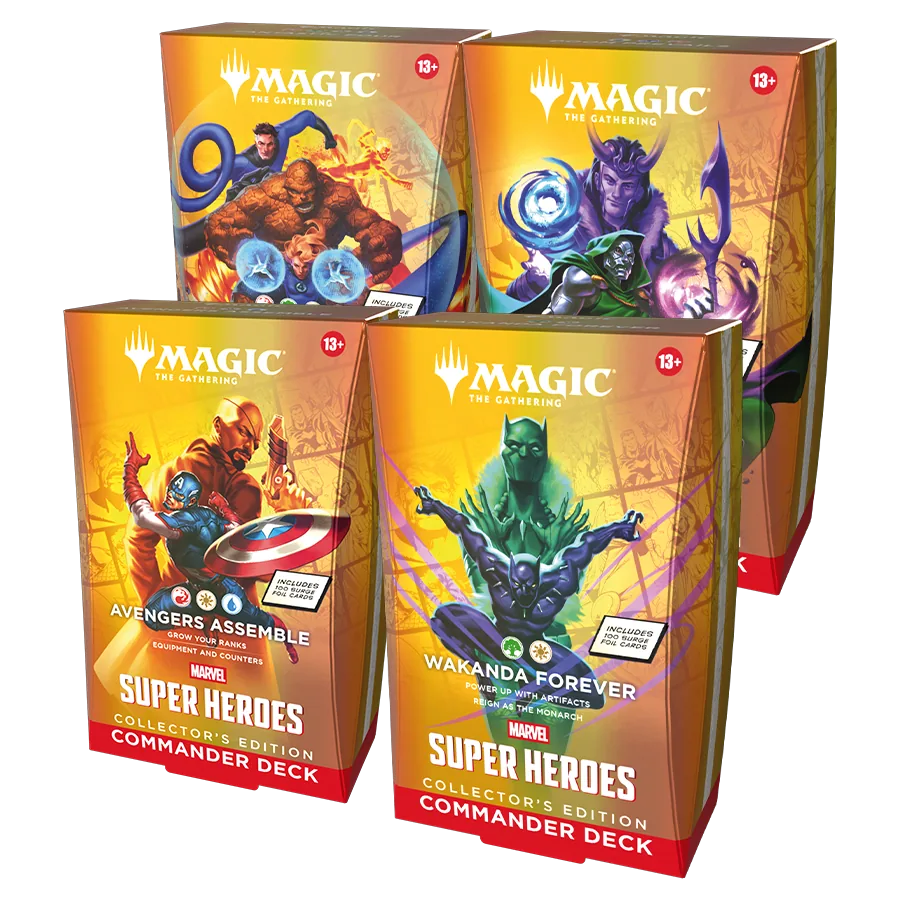 Marvel Super Heroes – Collector’s Edition Commander Deck Set of 4