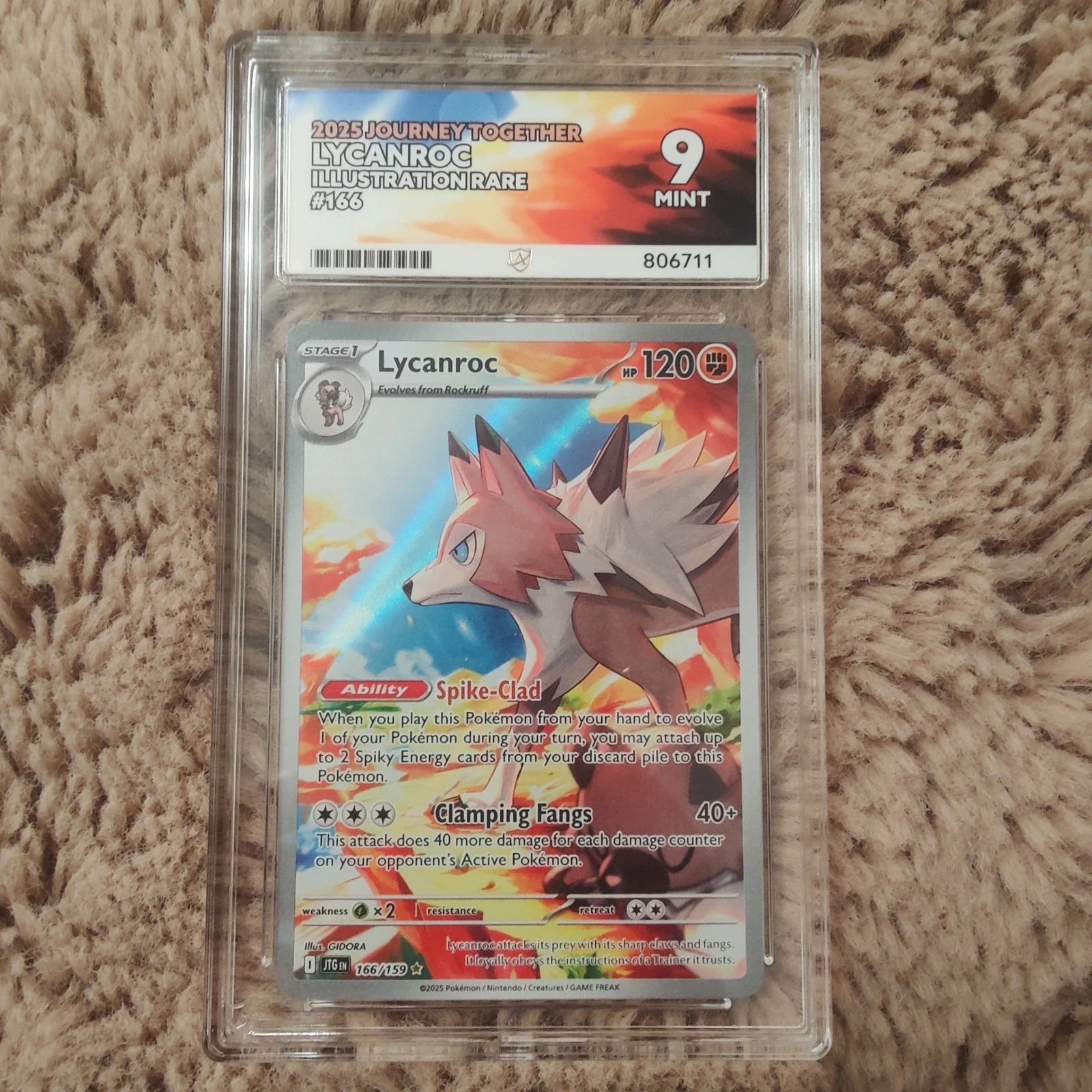 Lycanroc 166/159 Journey Together Illustration Rare – ACE 9