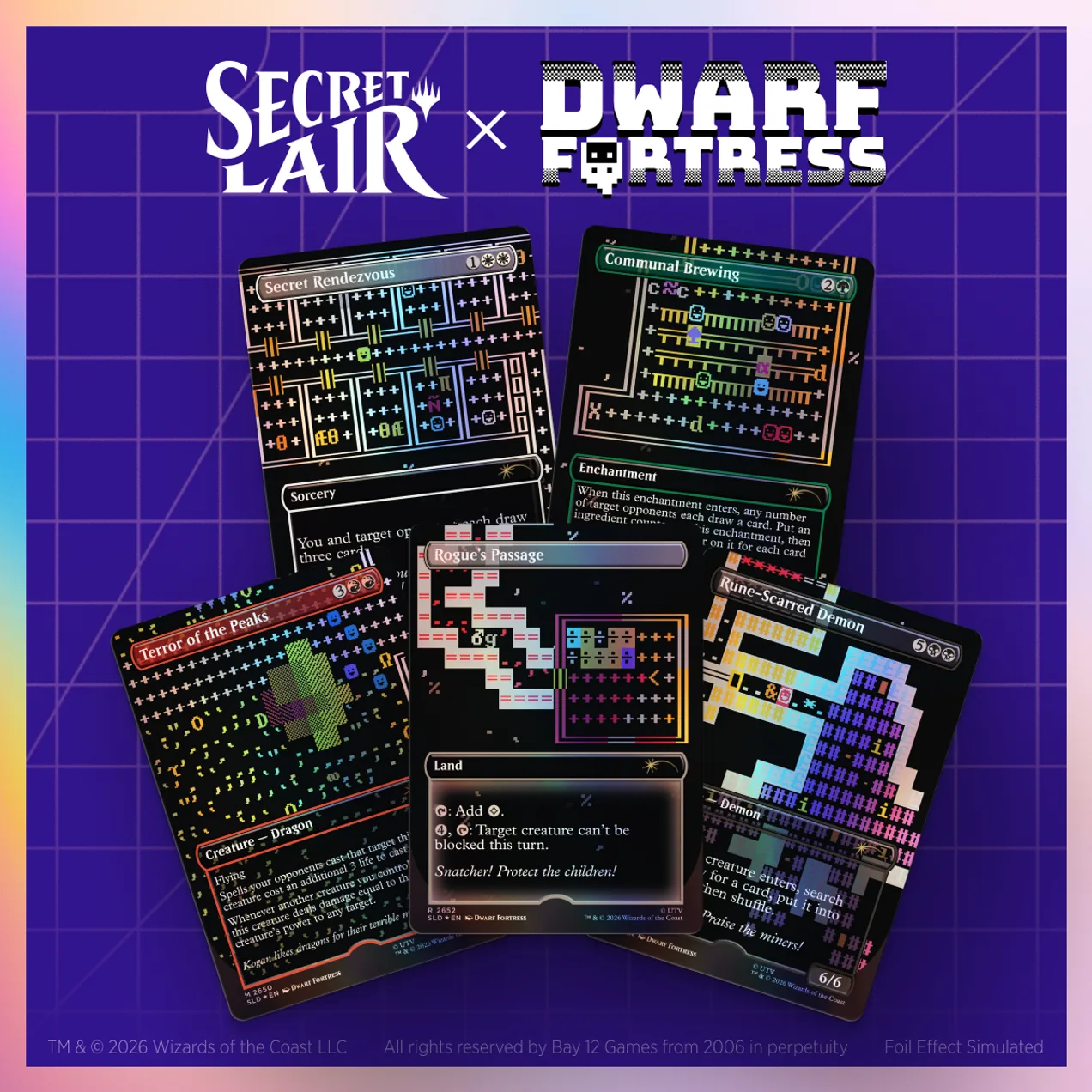 Secret Lair x Dwarf Fortress: Create New World Foil Edition, image 1